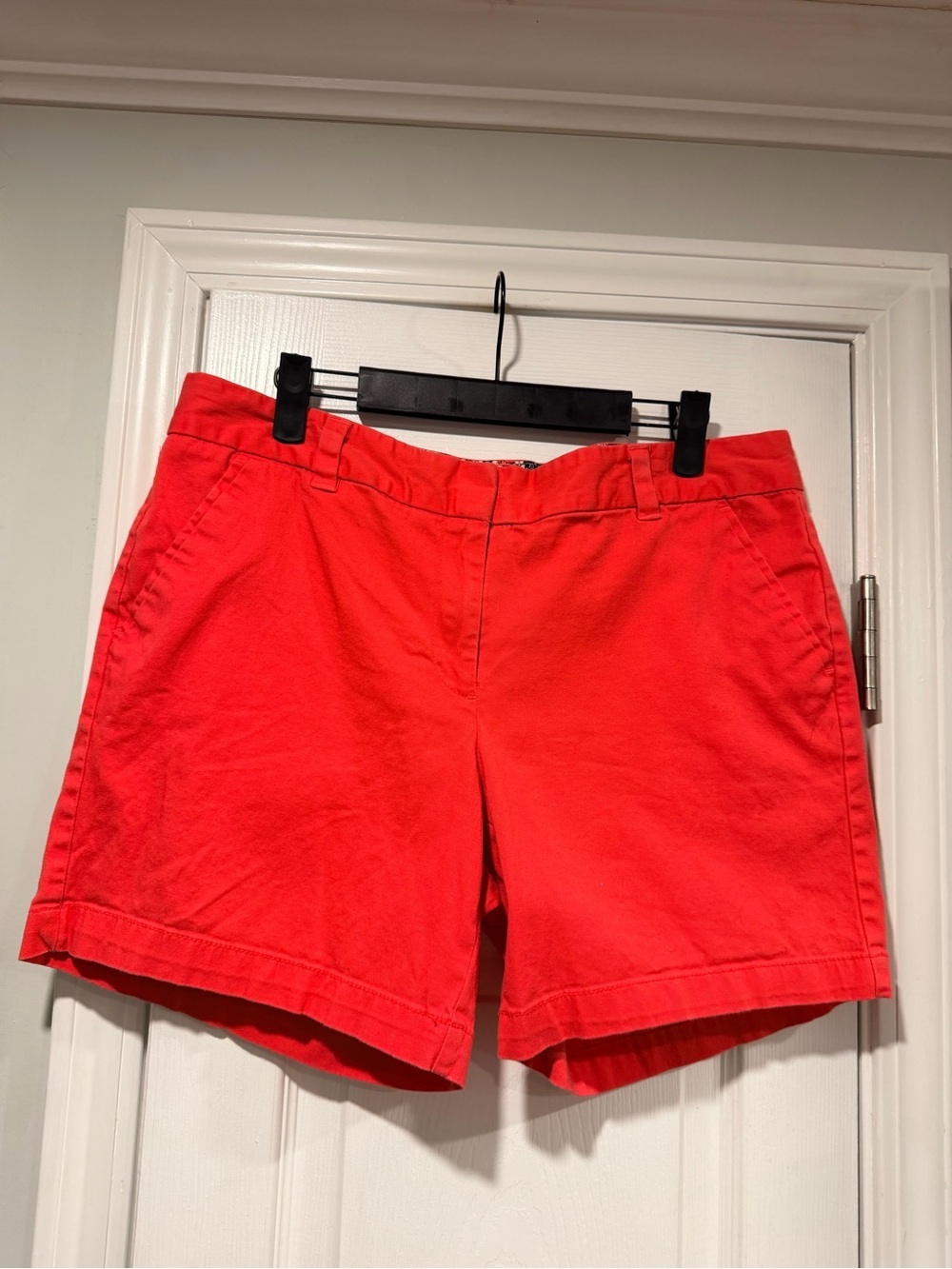 Land ’N Sea Size 12 Coral Pink Cotton Chino Shorts Stretch Casual Preppy